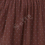 Jupe longue en tulle à pois perlés Iséa