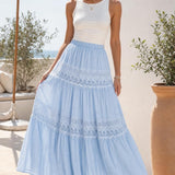 Jupe voile de coton dentelle Apolline