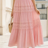 Jupe voile de coton dentelle Apolline