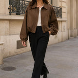 Blouson suédine ballon Soléa