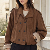 Veste suédine fourrée Soline
