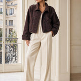 Veste suédine fourrée Soline