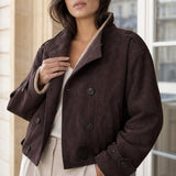 Veste suédine fourrée Soline