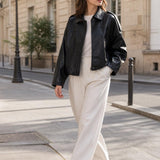 Blouson similicuir matelassé Livia