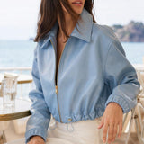 Blouson similicuir cordon Sibylle