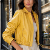 Blouson similicuir cordon Sibylle