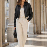 Blouson similicuir cordon Sibylle