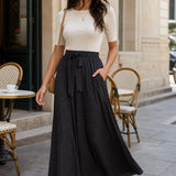 Jupe longue fluide pois Anaïs
