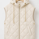 Gilet sans manches à capuche