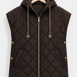 Gilet sans manches à capuche