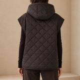Gilet sans manches à capuche