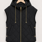 Gilet sans manches à capuche