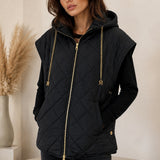 Gilet sans manches à capuche