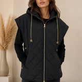 Gilet sans manches à capuche