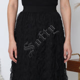 Jupe longue plissée Maëva