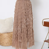 Jupe longue plissée Maëva