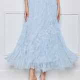 Jupe longue plissée Maëva