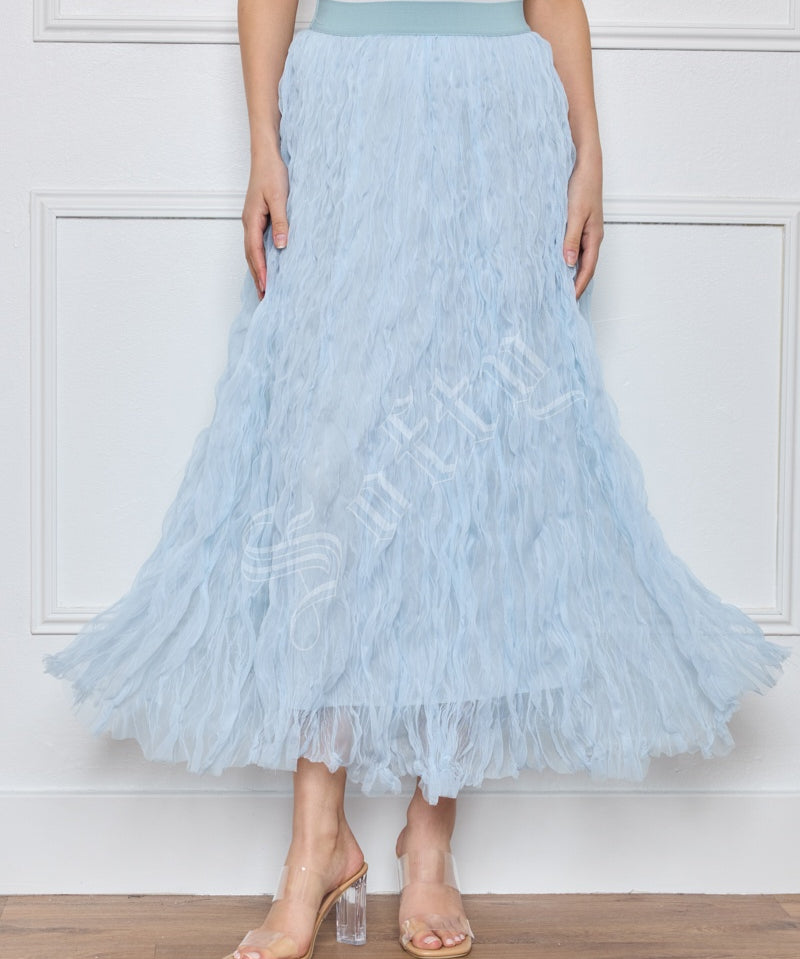 Jupe longue plissée Maëva