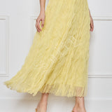 Jupe longue plissée Maëva