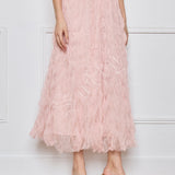 Jupe longue plissée Maëva