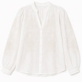 Chemise brodée col V Anaïs