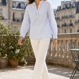 Chemise coton col tunisien Capucine