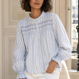 Chemise coton smockee Ondine