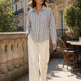 Chemise coton rayée Violaine