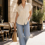 Chemise coton rayée Alix