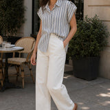 Chemise coton rayée Alix