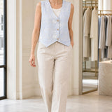 Gilet sans manches brodé Florine