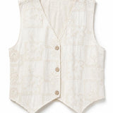 Gilet sans manches brodé Florine