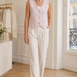 Gilet sans manches brodé Florine