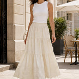 Jupe longue broderie anglaise Louison
