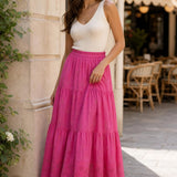 Jupe longue broderie anglaise Louison