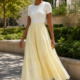 Jupe longue broderie anglaise Louison