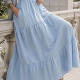 Jupe longue broderie anglaise Marguerite