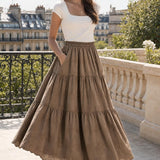 Jupe longue broderie anglaise Marguerite