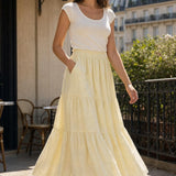 Jupe longue broderie anglaise Marguerite