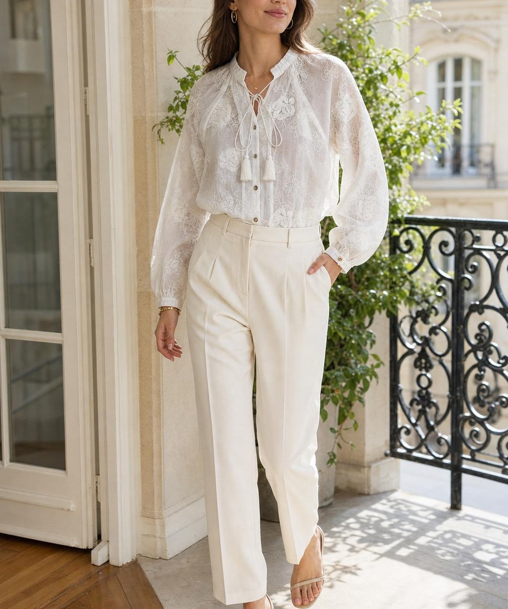 Blouse ajourée Viviane