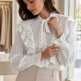 Chemise cœurs volantée Perrine