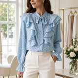 Chemise cœurs volantée Perrine