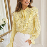 Chemise cœurs volantée Perrine