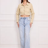 Veste courte en coton K3366