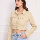 Veste courte en coton K3366