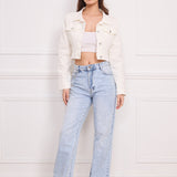 Veste courte en coton K3366
