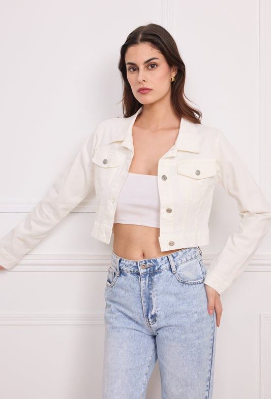 Veste courte en coton K3366
