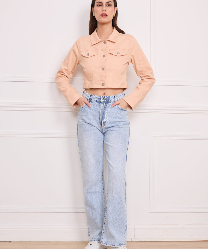 Veste courte en coton K3366