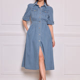 Robe chemise en jean Clara