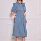 Robe chemise en jean Clara
